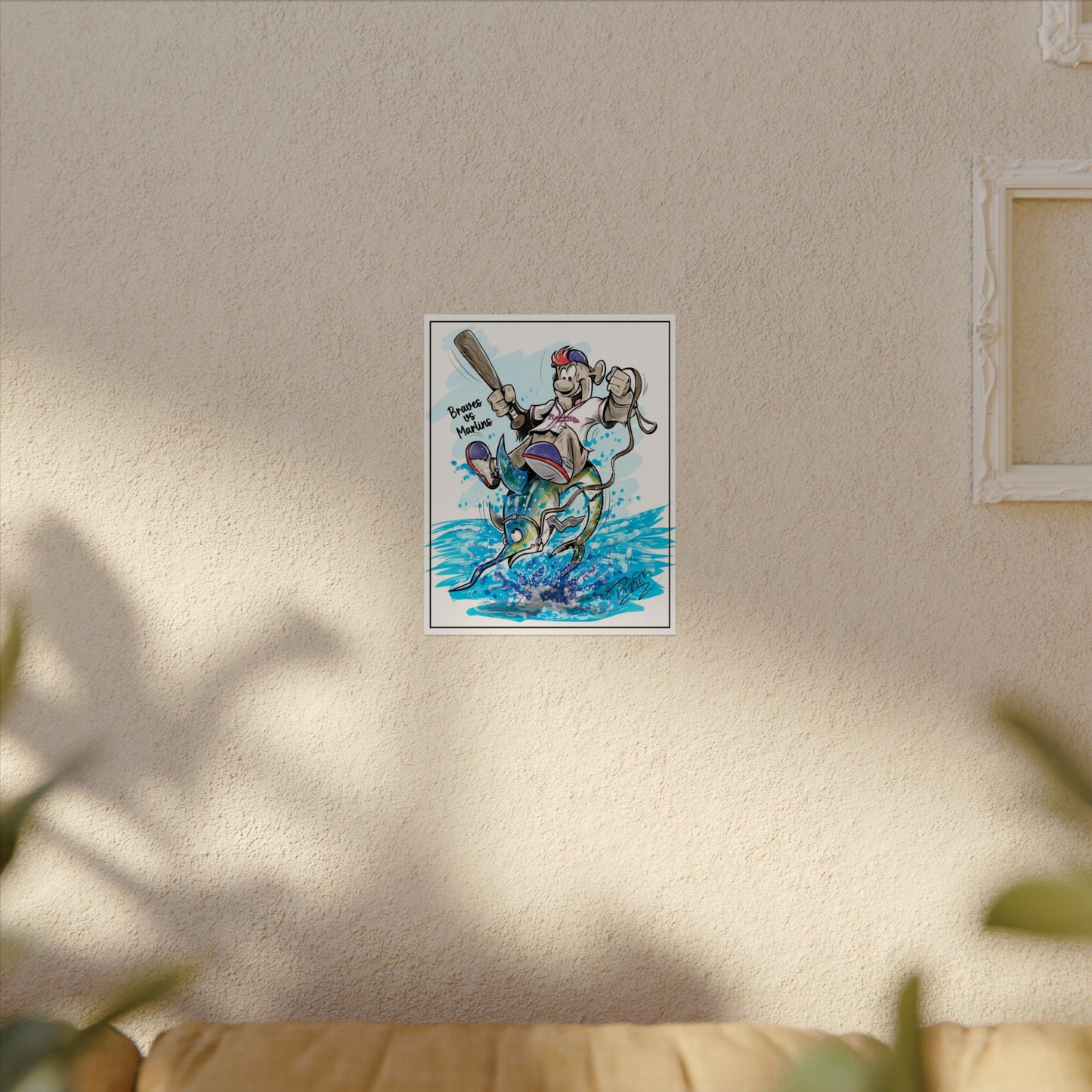 Braves vs Marlins Print