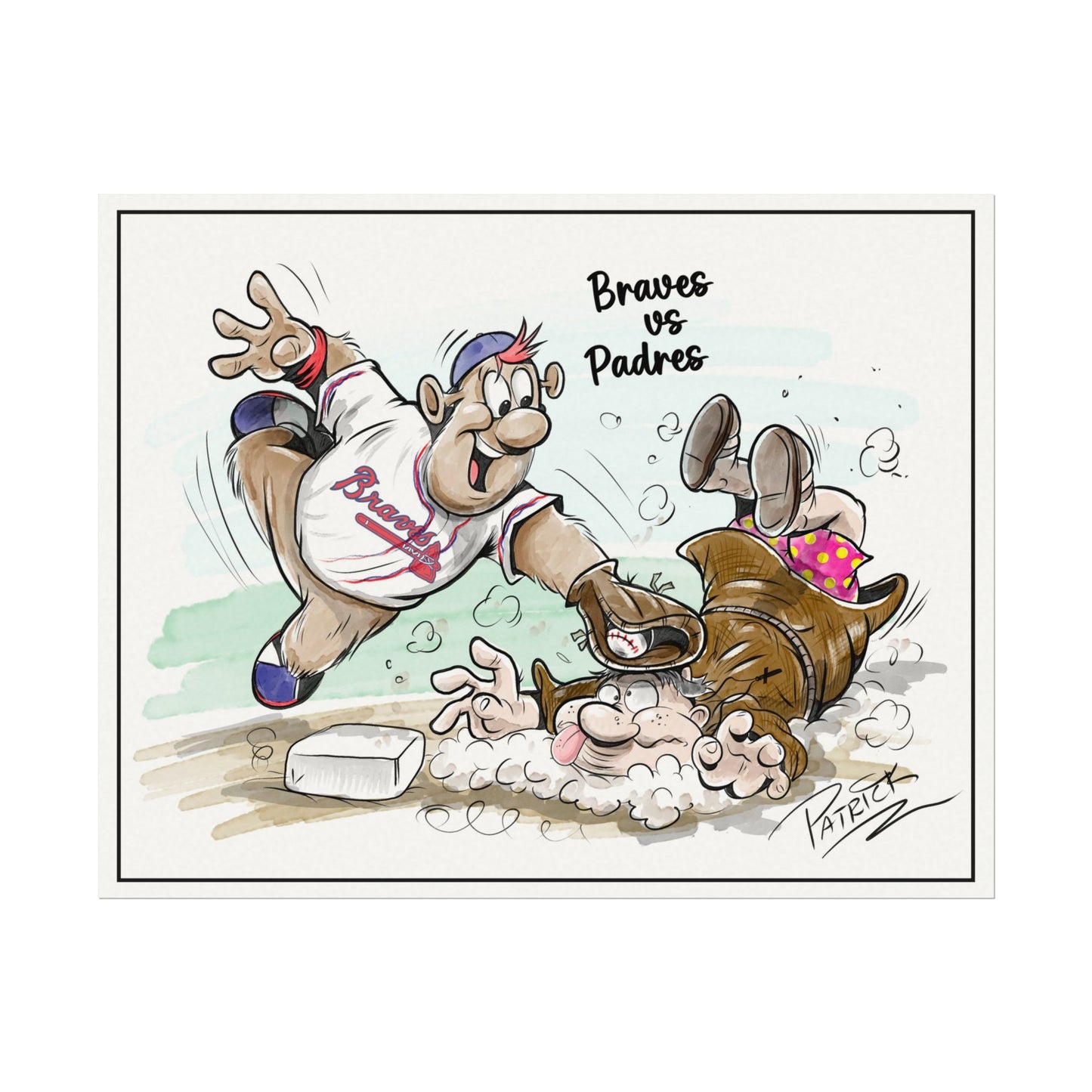 Braves vs Padres Print