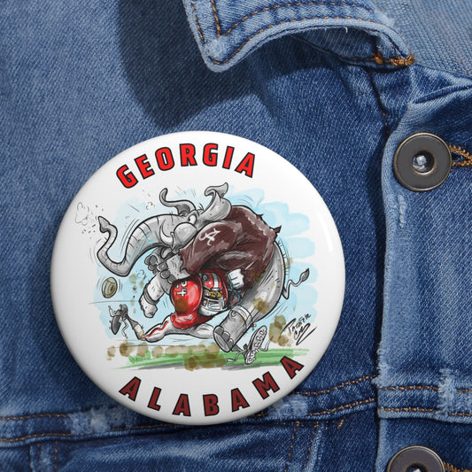 Gameday Pin Buttons for Sports Fans, Unique Promotional Gifts, Team Spirit Accessories, Customizable Party Favors, Collectible Memorabilia