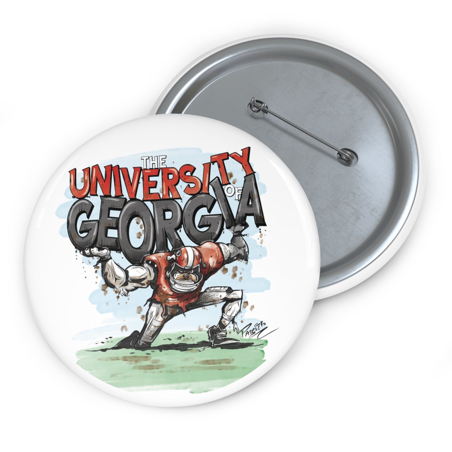 University of Georgia button, Unique University of Georgia Gifts, Team Spirit Badges, School Spirit Accessories, Collectible Pins