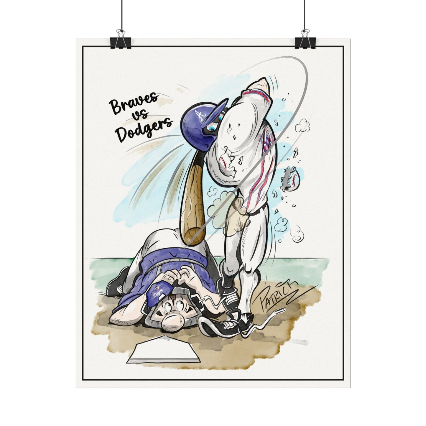 Braves vs Dodgers Print