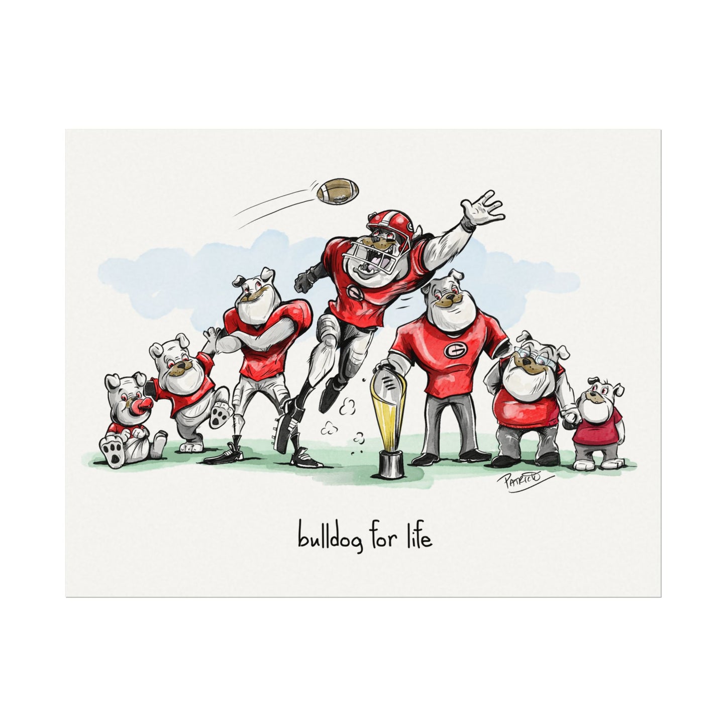 Bulldog for Life Print