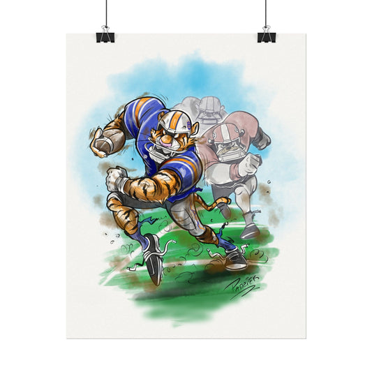 Auburn Tiger Sports 11x14 Posters | Art for Home Decor, Gifts for Sports Fans, Kids Rooms, Motivational Decor, Playroom Art