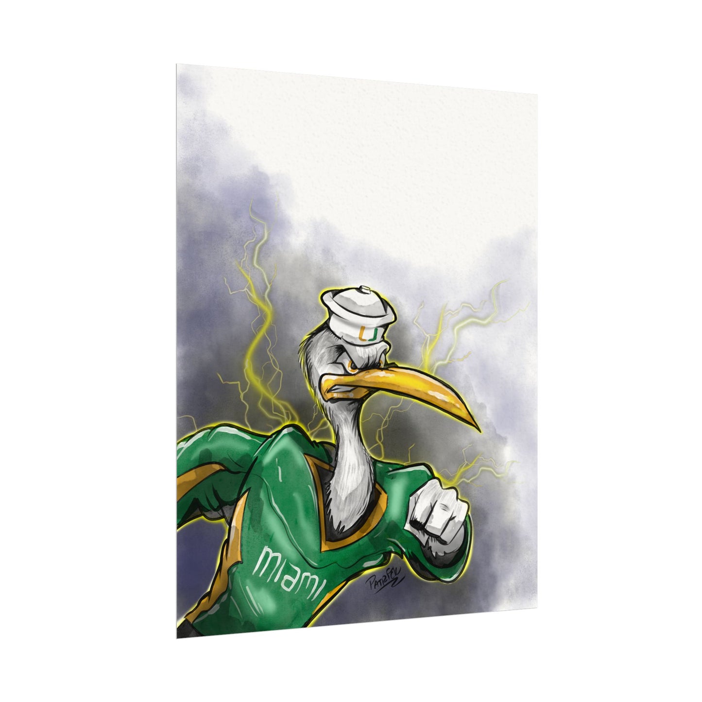 Art Print: Miami Hurricanes