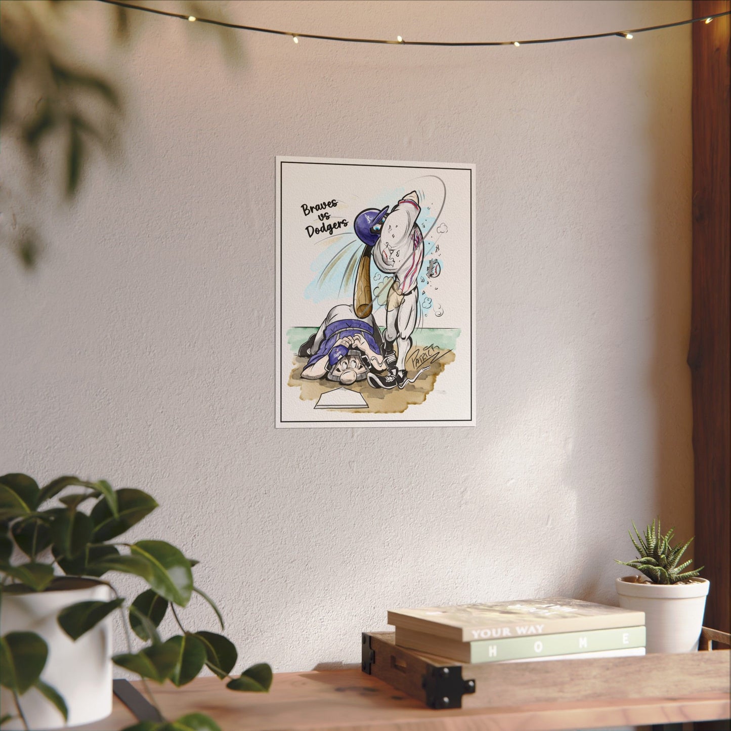 Braves vs Dodgers Print