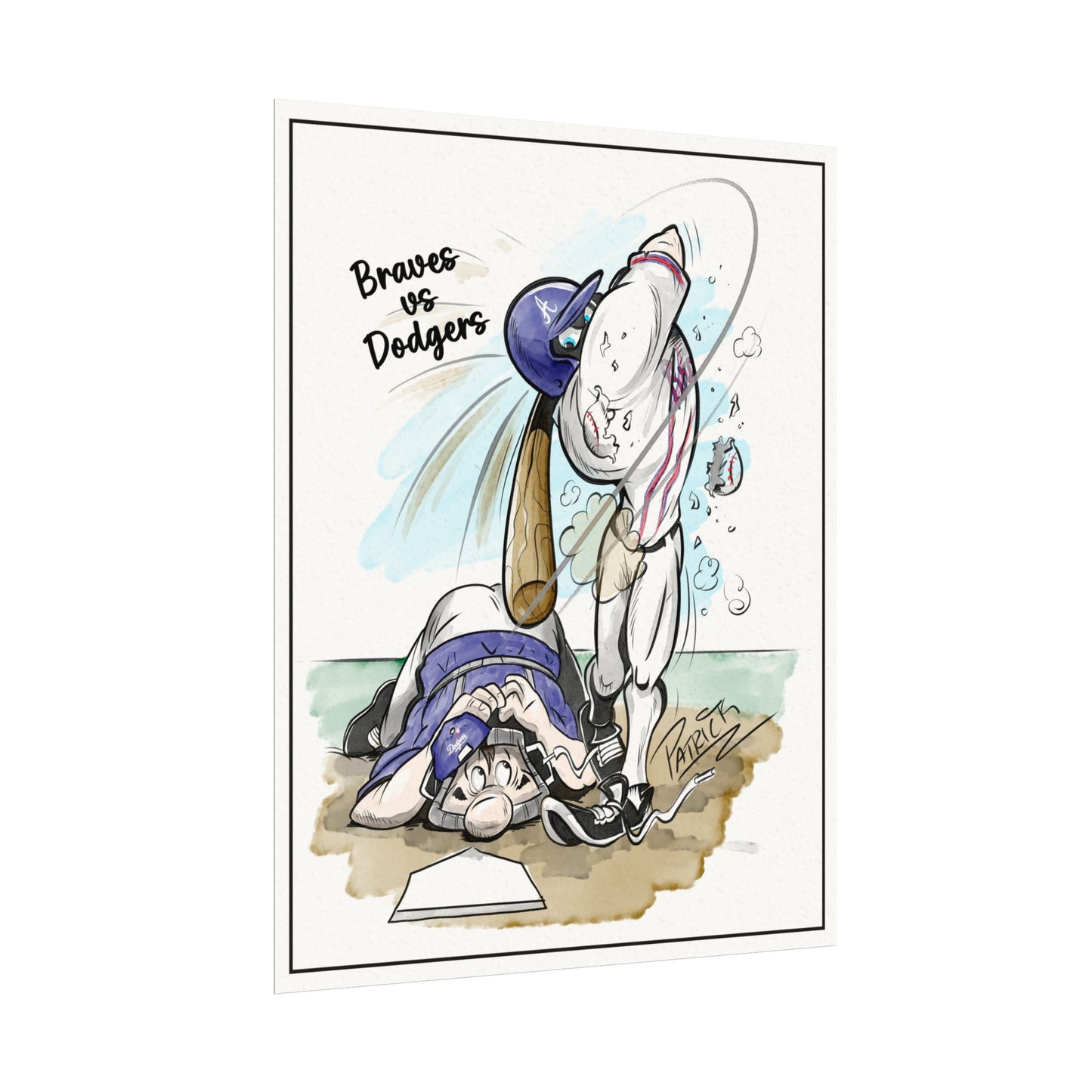 Braves vs Dodgers Print