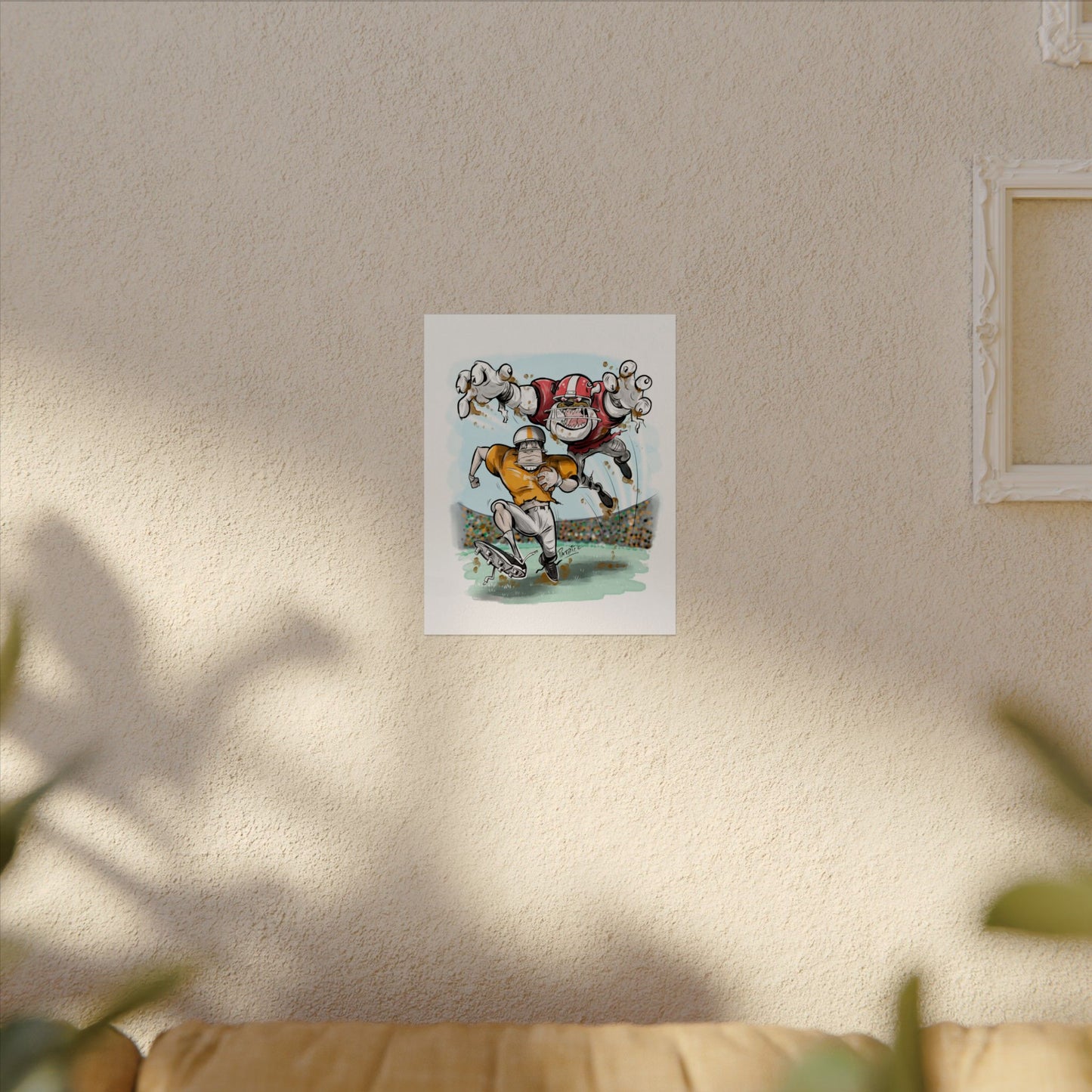UGA Tackle Tennessee Art Print, CollegeFootball Decor, Athlete Wall Art, Gift for Sports Lovers, Gameday Poster