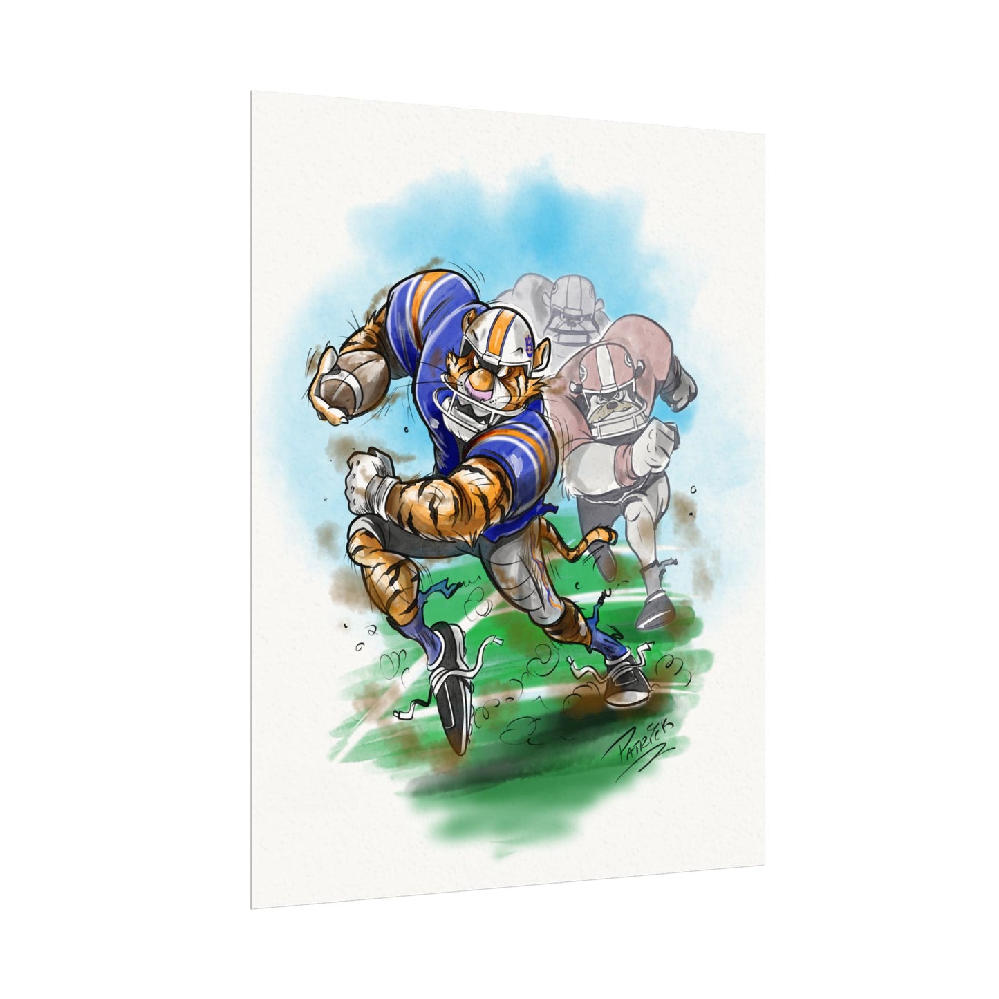 Auburn Tiger Sports 11x14 Posters | Art for Home Decor, Gifts for Sports Fans, Kids Rooms, Motivational Decor, Playroom Art