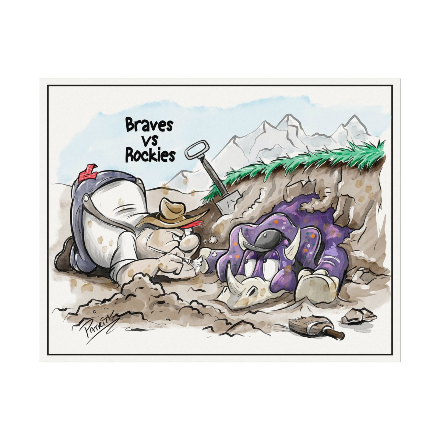 Braves vs Rockies Print