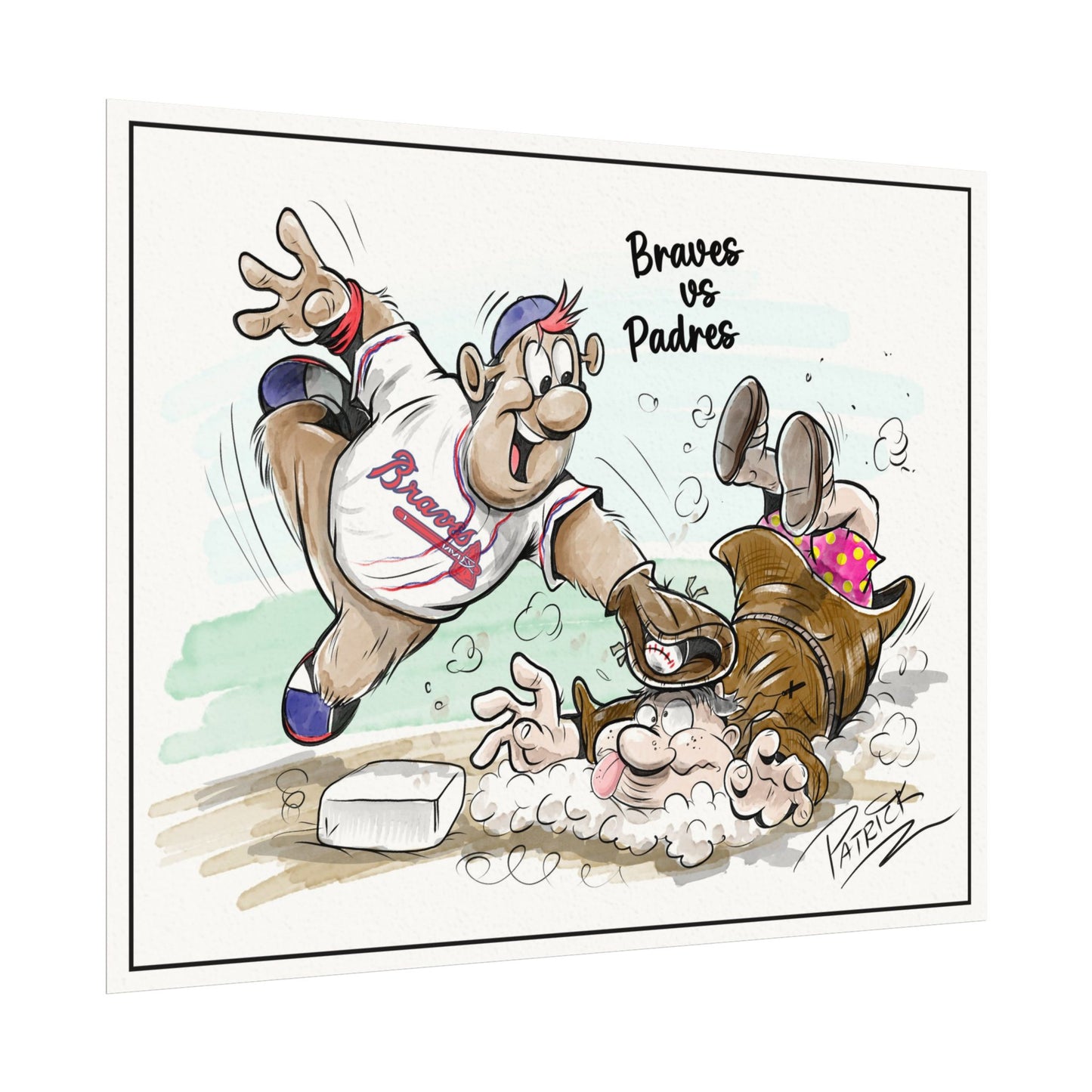 Braves vs Padres Print