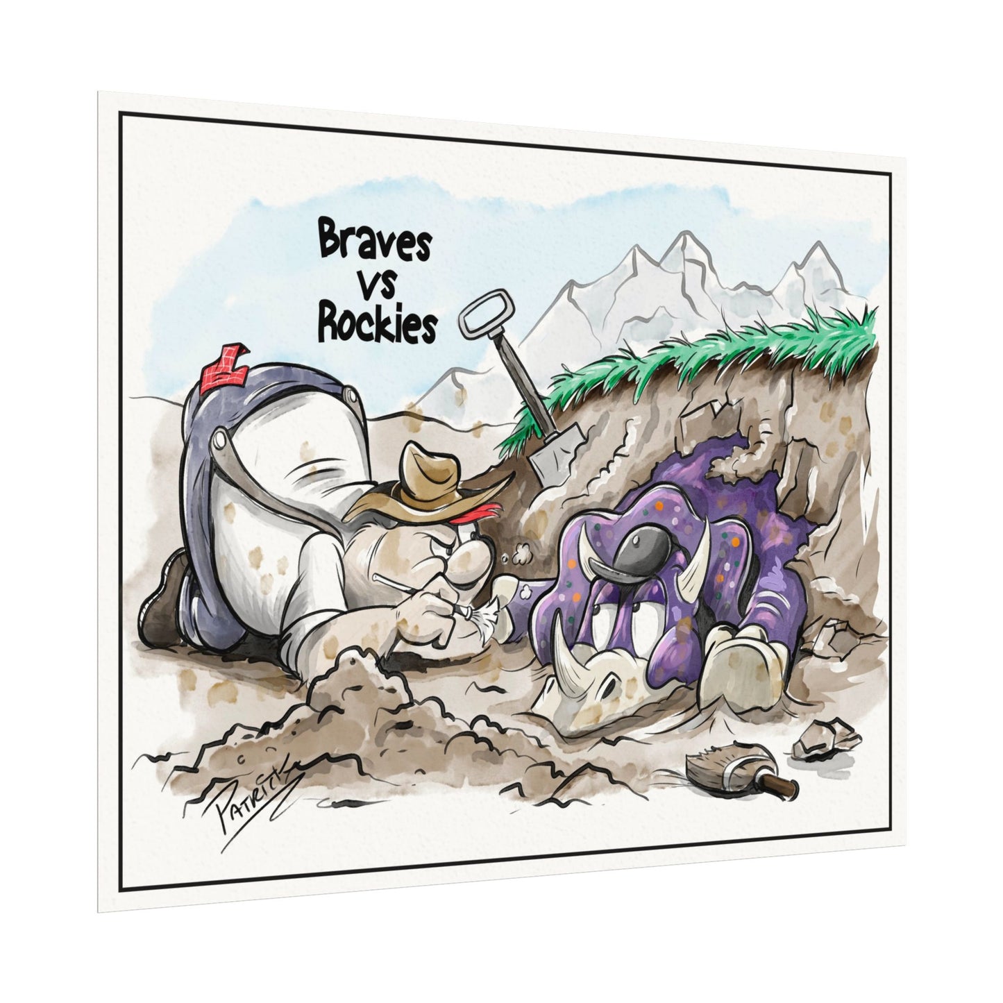 Braves vs Rockies Print