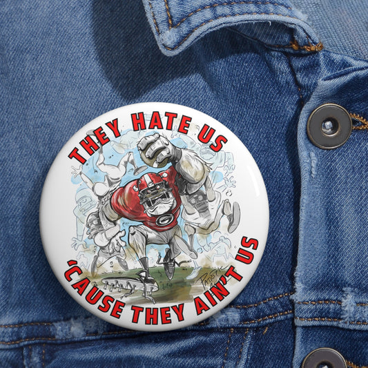 Gameday Pin Buttons UGA Football - Sports Fan Gear, Team Pride, Statement Art Buttons