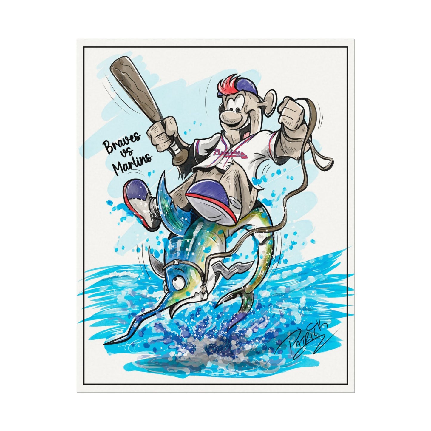 Braves vs Marlins Print