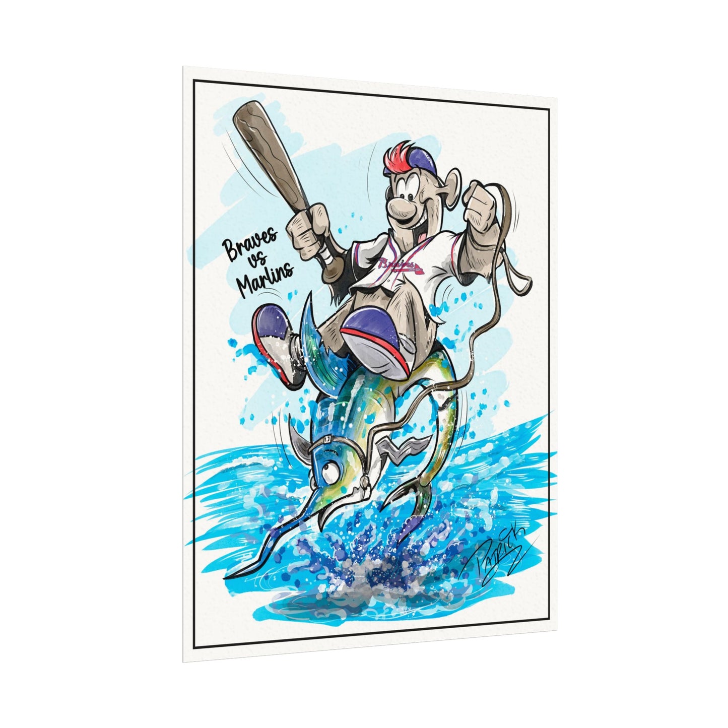 Braves vs Marlins Print