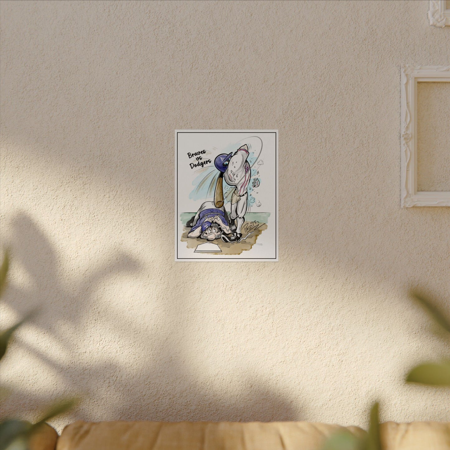 Braves vs Dodgers Print
