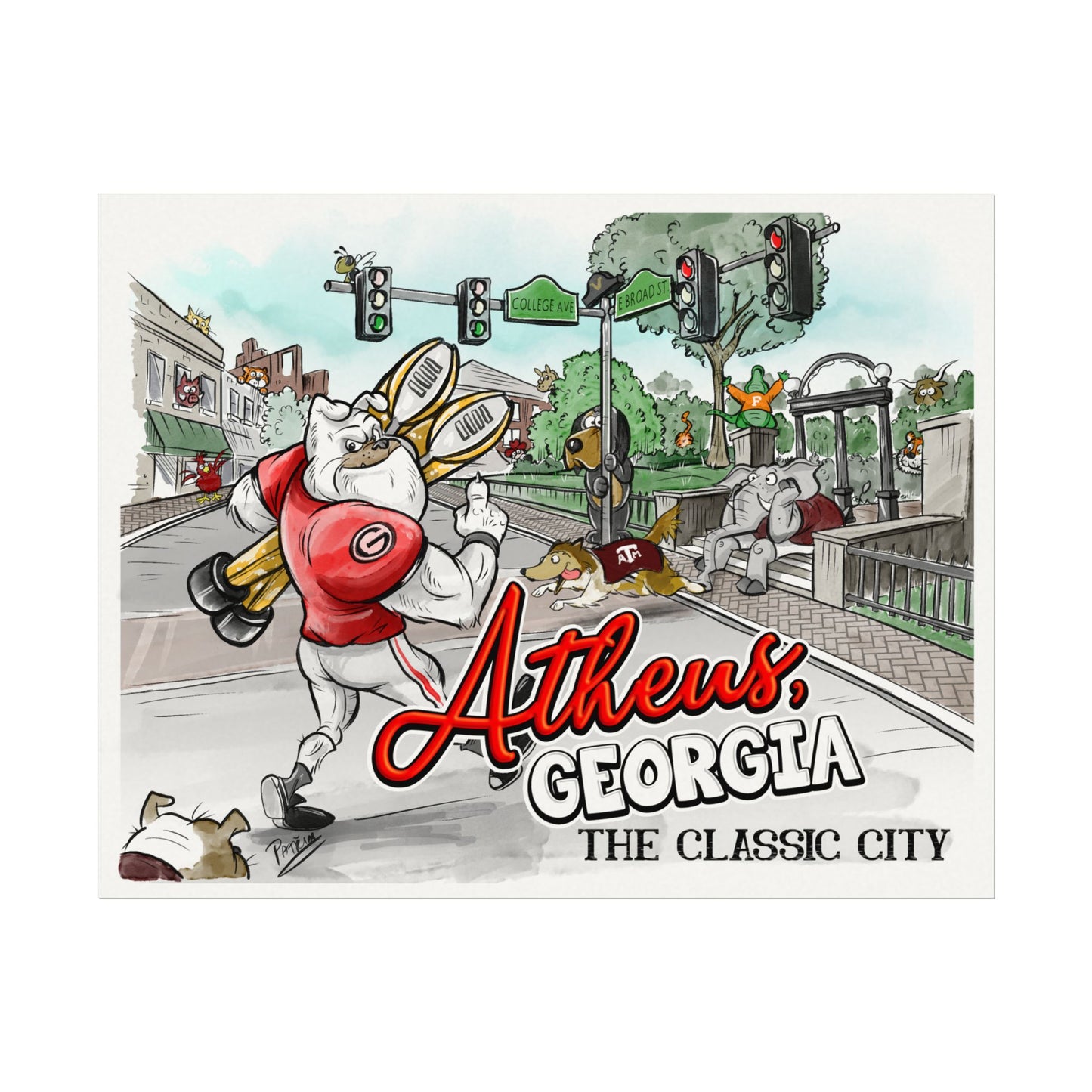 Athens, Georgia Art Print