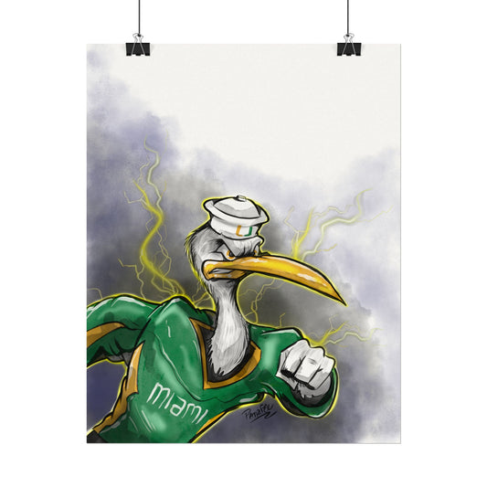 Art Print: Miami Hurricanes