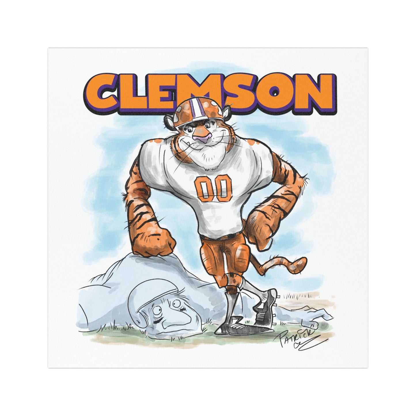 Clemson Car Magnet (5x5)