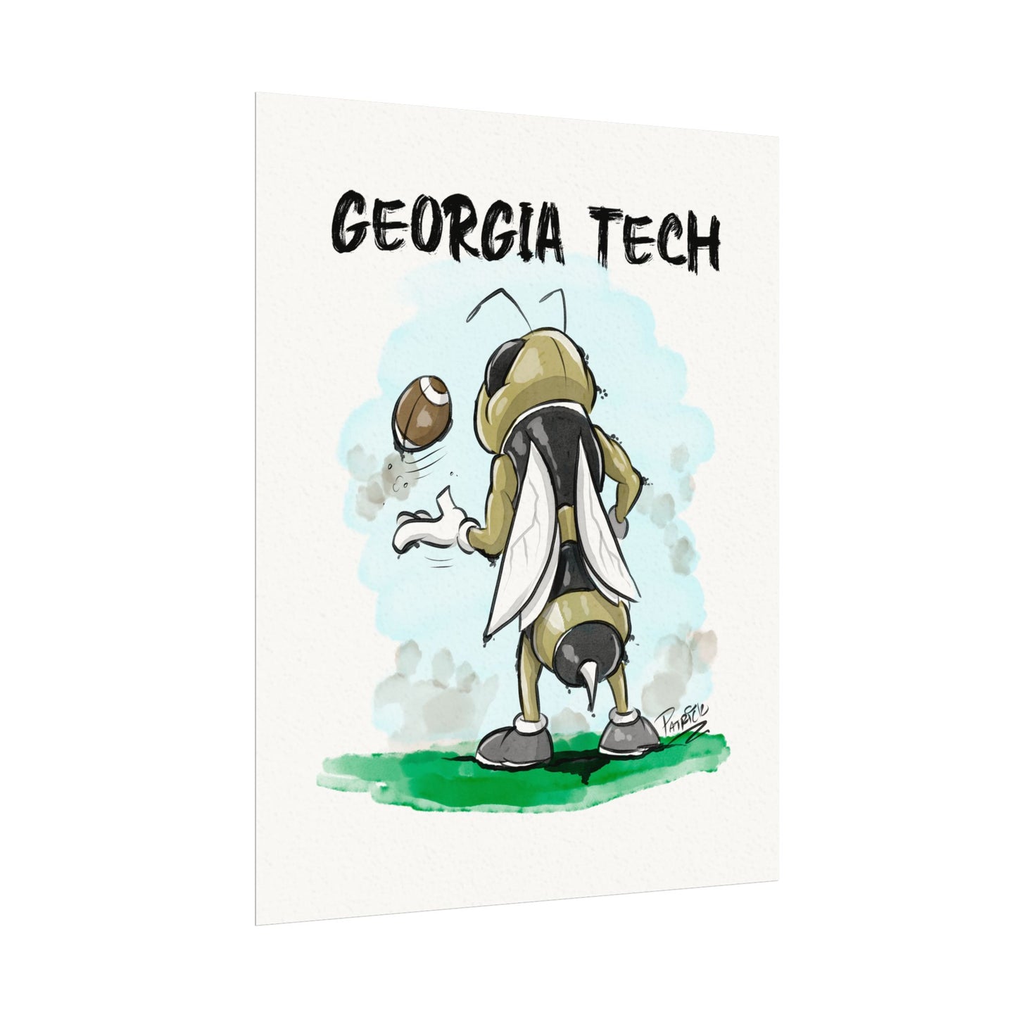 Georgia Tech Back Print