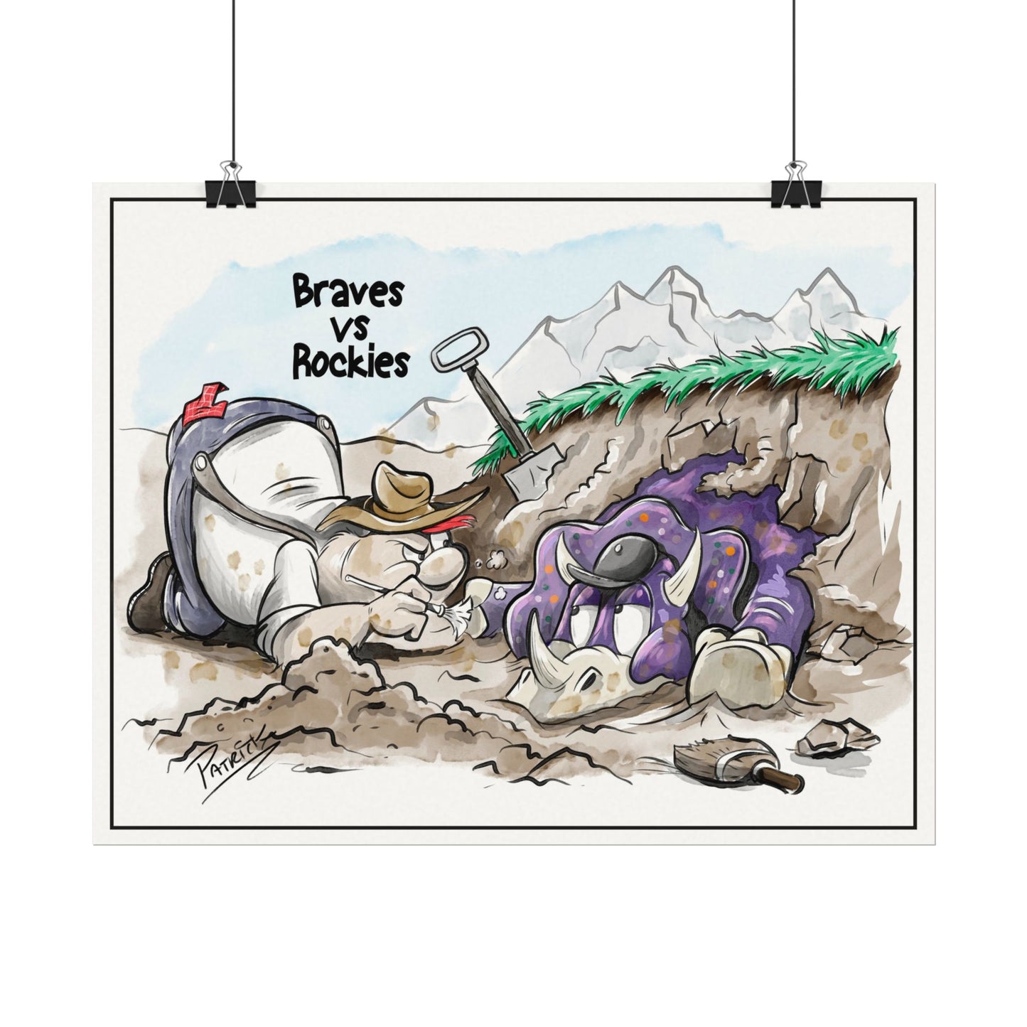 Braves vs Rockies Print