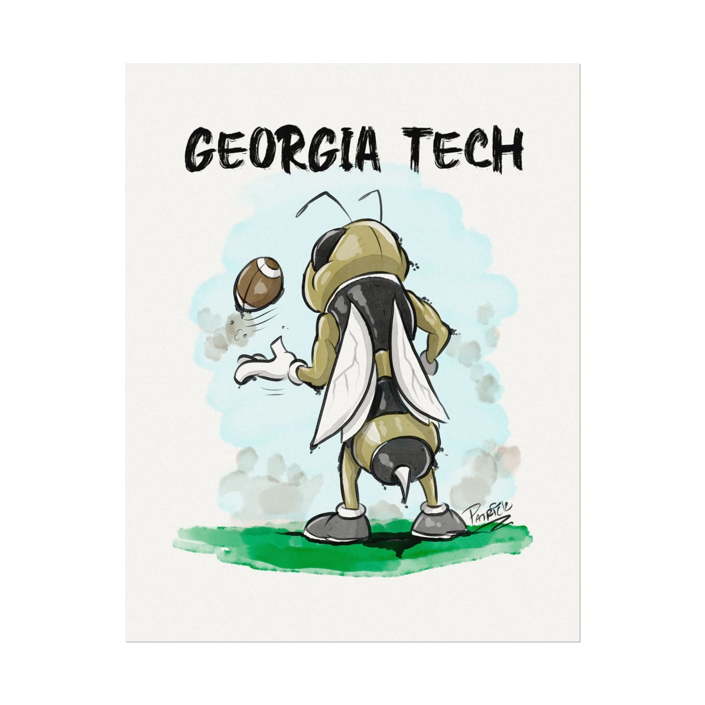 Georgia Tech Back Print