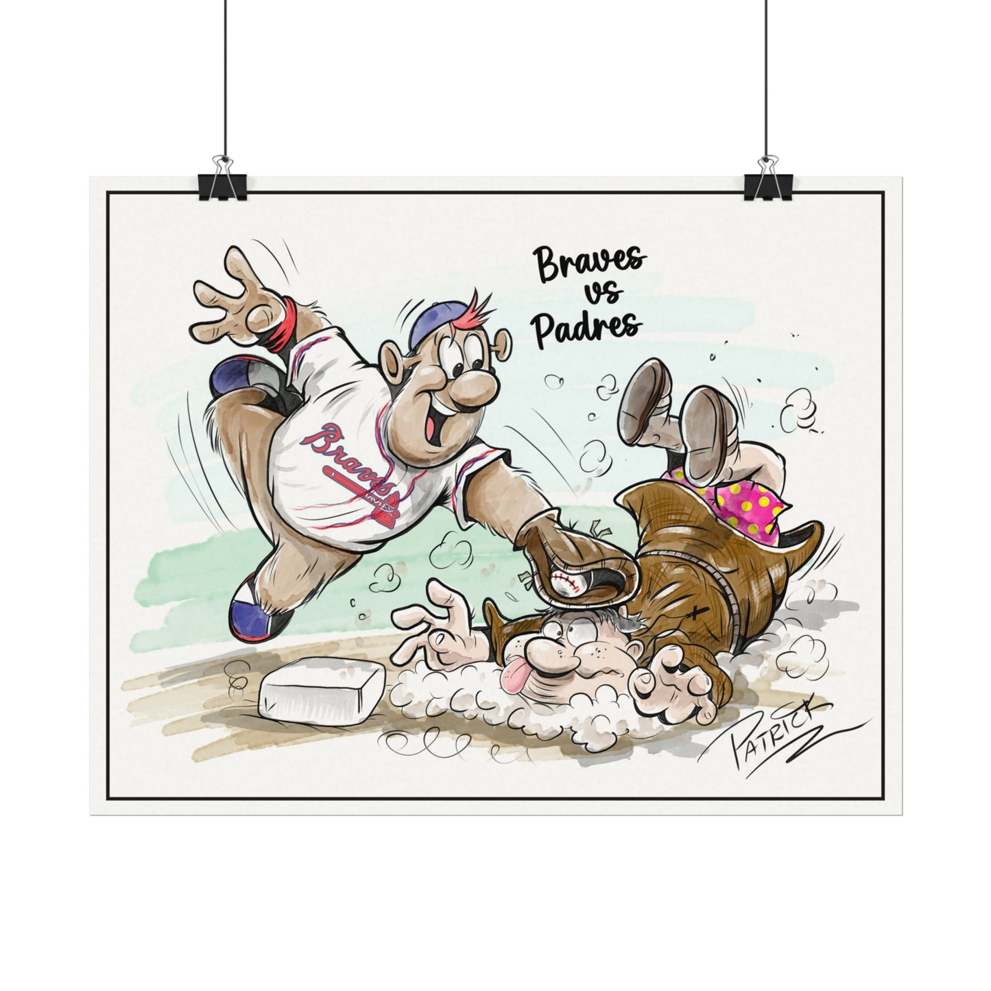 Braves vs Padres Print