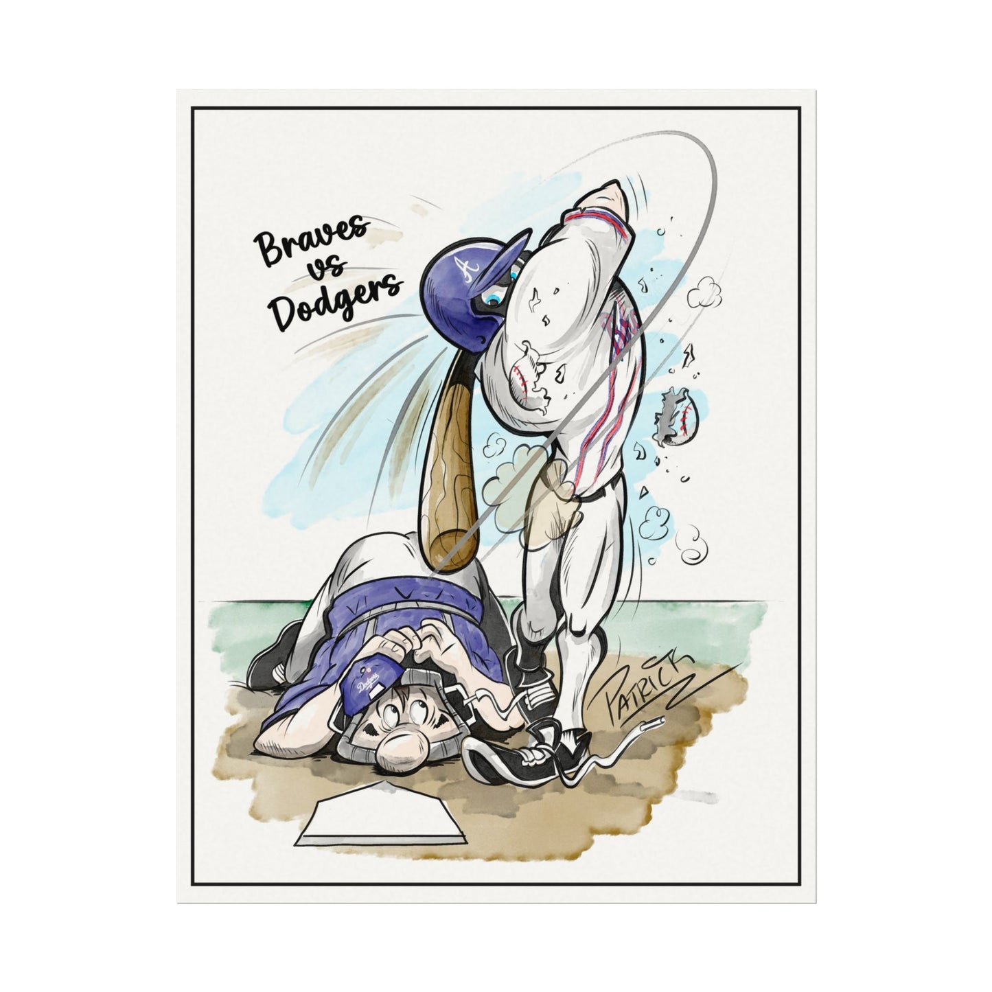 Braves vs Dodgers Print