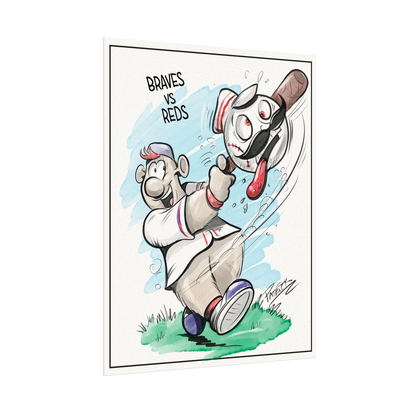 Braves vs Reds Print