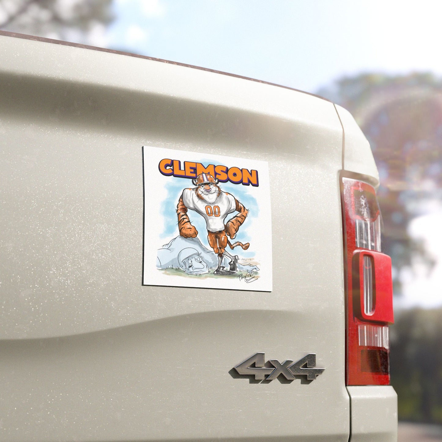 Clemson Car Magnet (5x5)