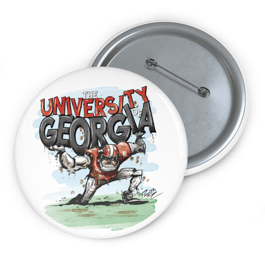 University of Georgia button, Unique University of Georgia Gifts, Team Spirit Badges, School Spirit Accessories, Collectible Pins