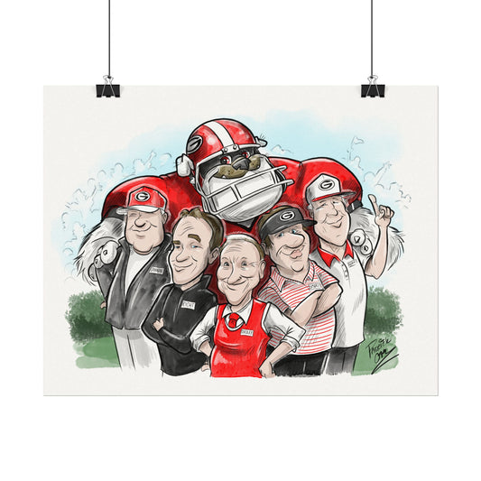 Georgia Bulldogs 11x14 Legacy Poster, Fan Wall Art, College Sports Decor, Unique Gift for Him, Game Day Wall Art, Sports Memorabilia