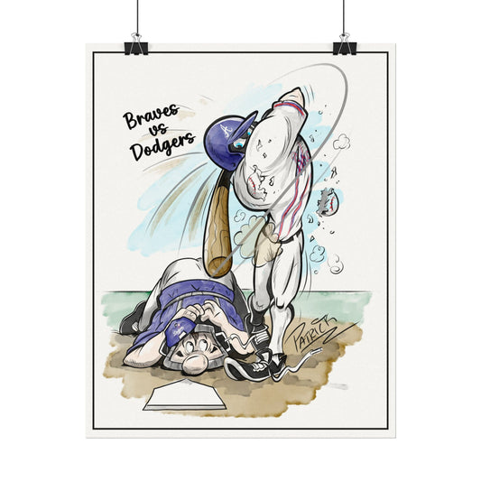 Braves vs Dodgers Print