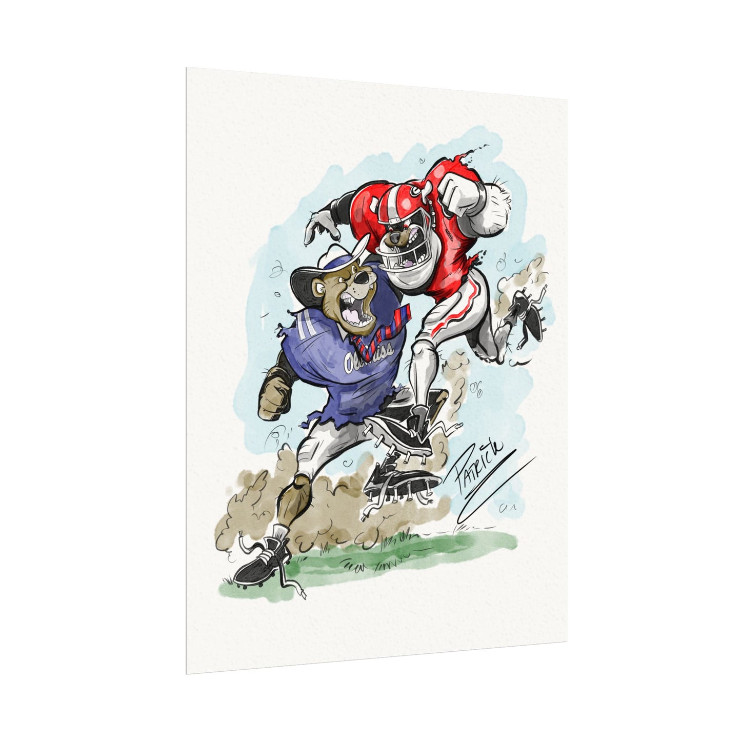 UGA vs Ole Miss - Perfect for Fans, Home Décor, College Spirit, Gift for Sports Lovers, Youthful & Fun!