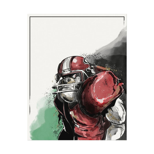Georgia Bulldog Art Print