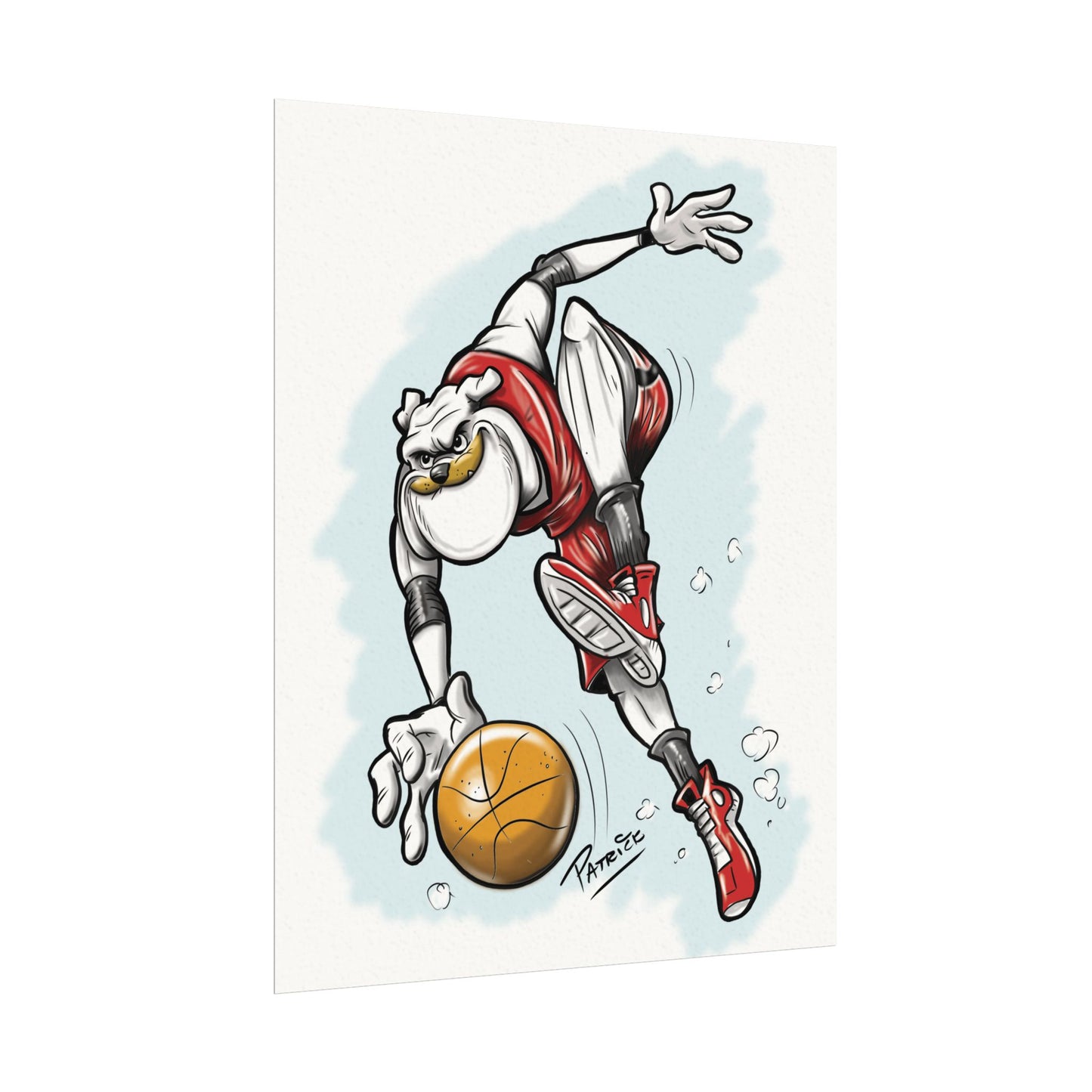 UGA Basketball Posters, Sports Art Print, Comic Wall Décor, Kids Room Decoration, Gifts for Athletes