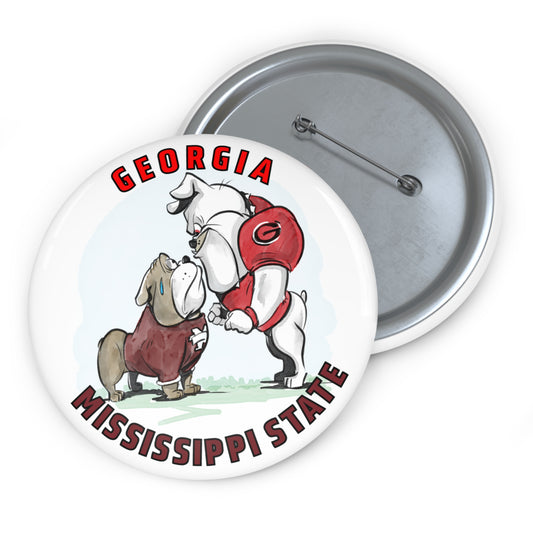 Game Day Pin UGA Mississippi State, Sports Fan Accessories, Gift for College Students, Georgia vs Mississippi State, Funny Party