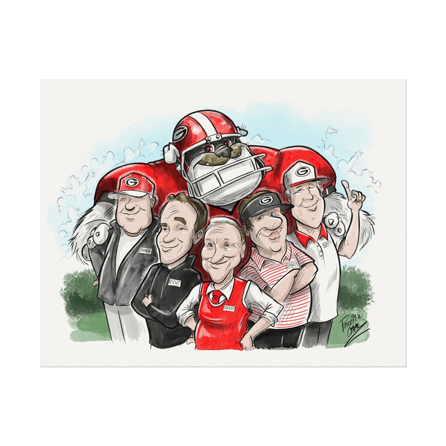 Georgia Bulldogs 11x14 Legacy Poster, Fan Wall Art, College Sports Decor, Unique Gift for Him, Game Day Wall Art, Sports Memorabilia
