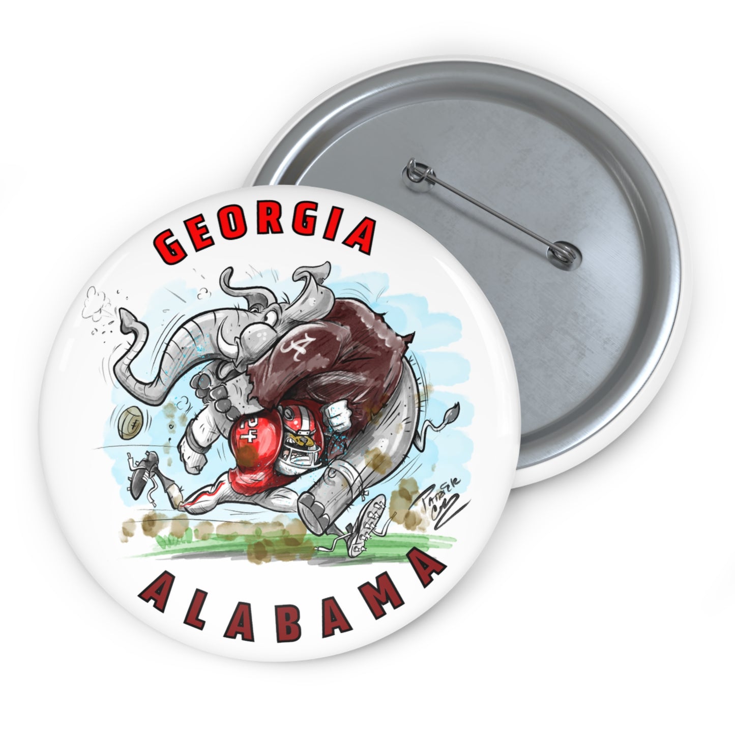Gameday Pin Buttons for Sports Fans, Unique Promotional Gifts, Team Spirit Accessories, Customizable Party Favors, Collectible Memorabilia