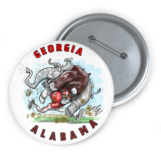 Gameday Pin Buttons for Sports Fans, Unique Promotional Gifts, Team Spirit Accessories, Customizable Party Favors, Collectible Memorabilia