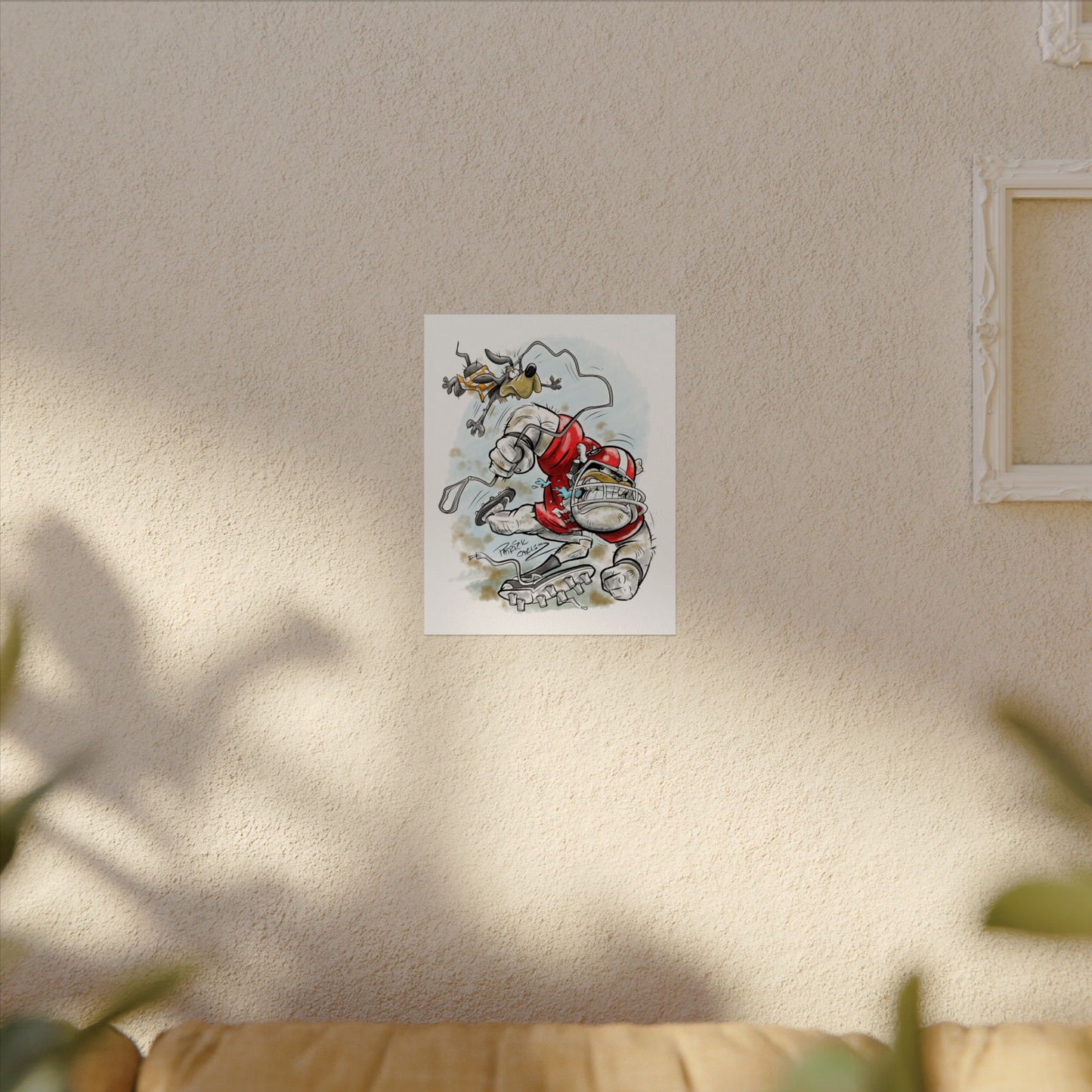 UGA vs Tennessee poster - Whimsical Wall Decor, Perfect for Game Rooms, Sports Lovers