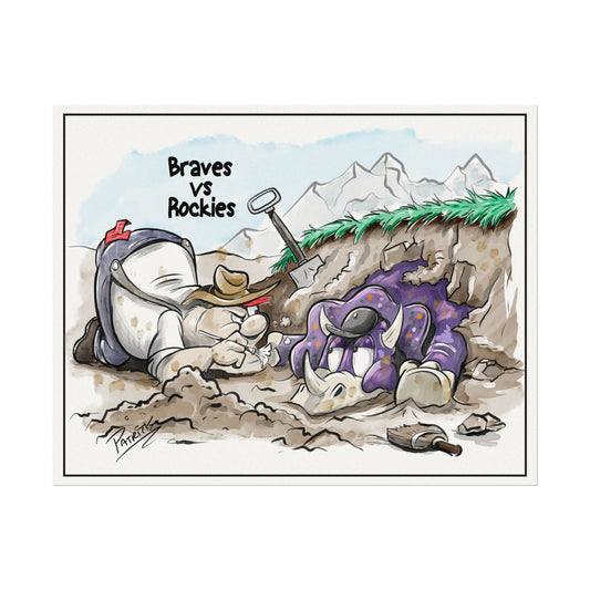 Braves vs Rockies Print