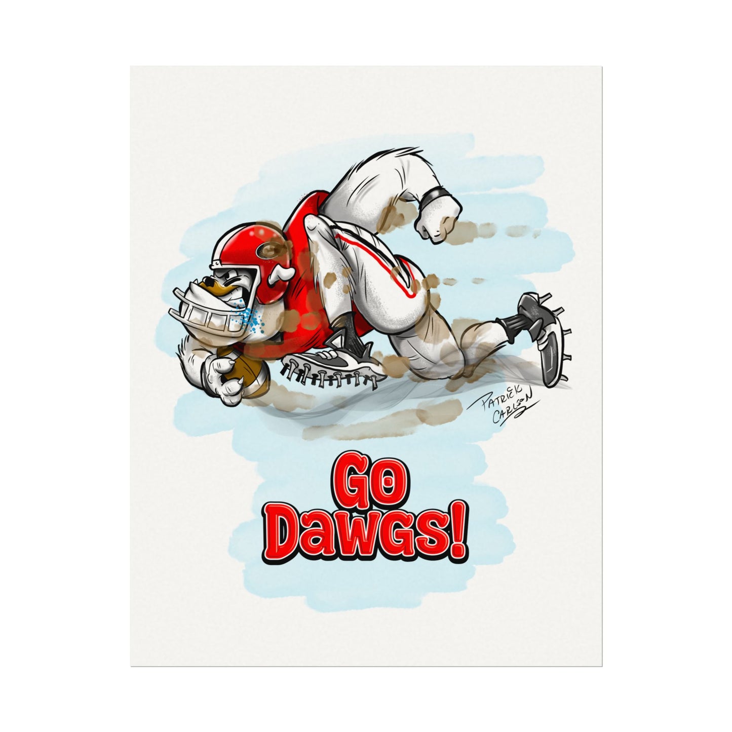 Go Dawgs! UGA Matte Posters, Sport Art, Home Decor, Gift for Fans, Wall Art, College Football