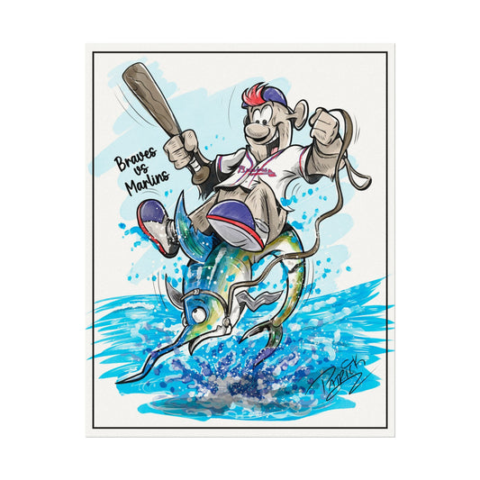 Braves vs Marlins Print