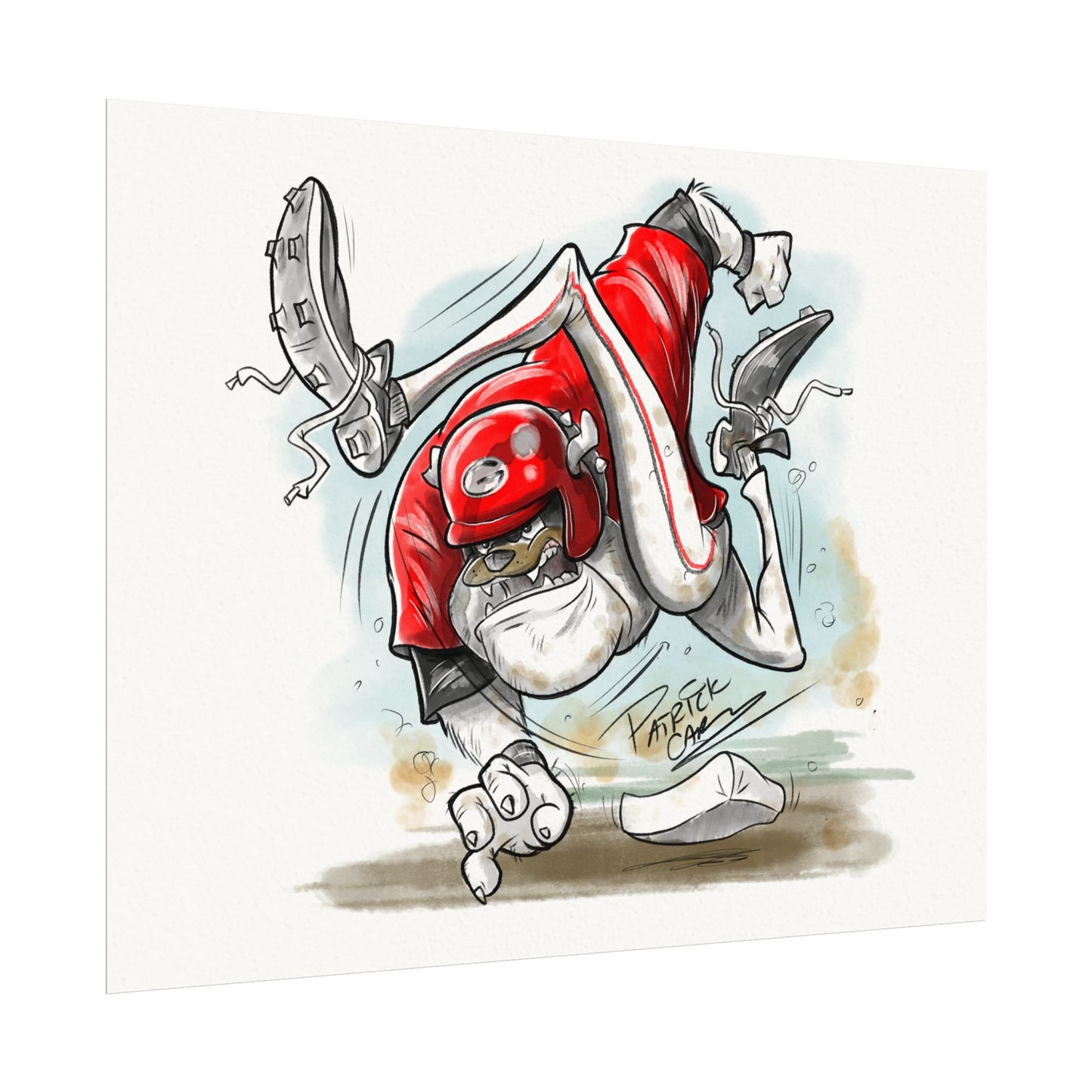 UGA Baseball Run Poster | Fun Wall Art for UGA Lovers | Perfect Gift for UGA Fans
