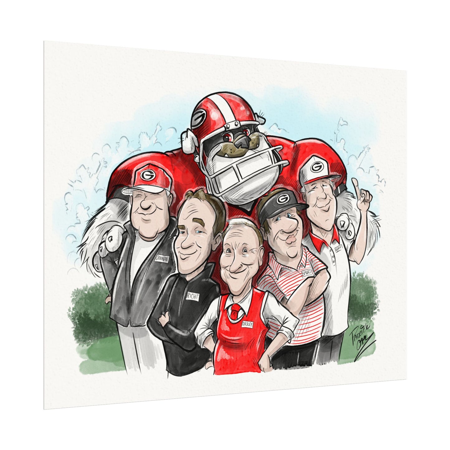 Georgia Bulldogs 11x14 Legacy Poster, Fan Wall Art, College Sports Decor, Unique Gift for Him, Game Day Wall Art, Sports Memorabilia