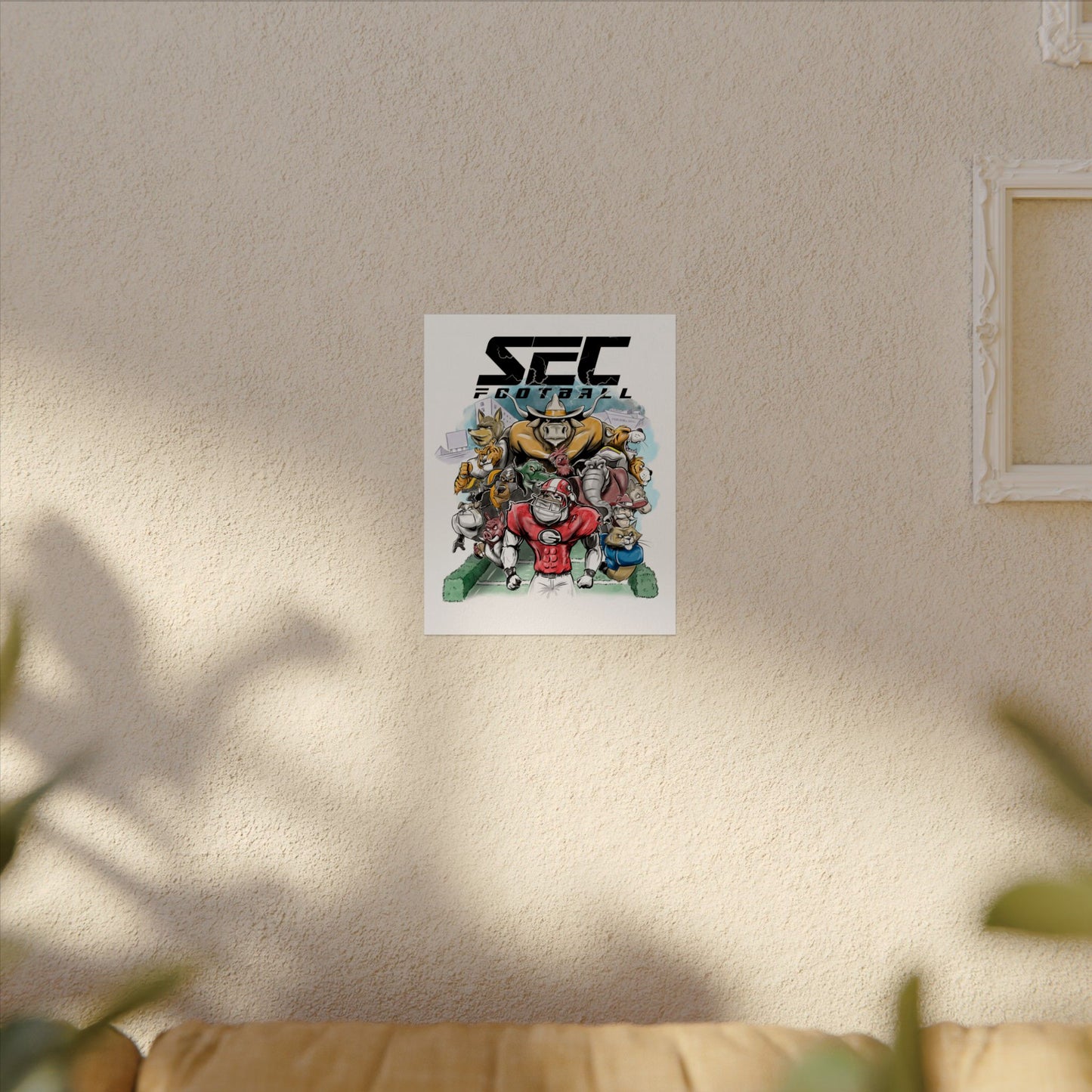 SEC Football Posters, SEC Football Art, Sports Wall Decor, Unique Gift for Fans, College football Decoration, Game Day Decor