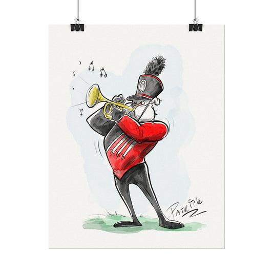 UGA 11x14 marching band Poster - Cheerful Band Wall Decor, Perfect for Musicians, Gifts for Music Lovers, Home Gallery Accent