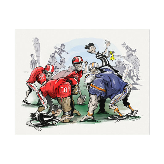 UGA Football Poster, Wall Art, Home Decor,Football Decor, Gift for Sports Fans, Coach Gift