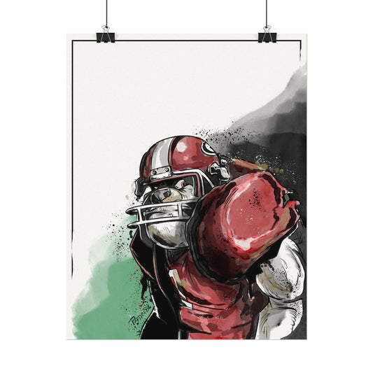 Georgia Bulldog Art Print