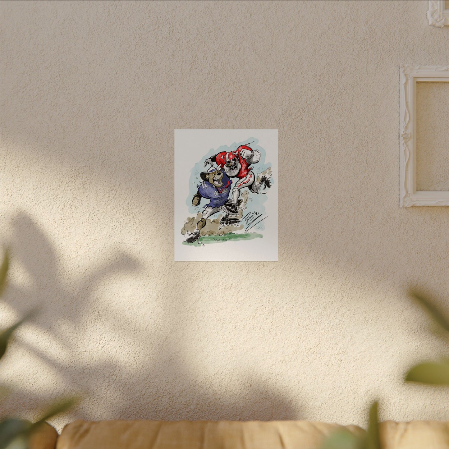 UGA vs Ole Miss - Perfect for Fans, Home Décor, College Spirit, Gift for Sports Lovers, Youthful & Fun!